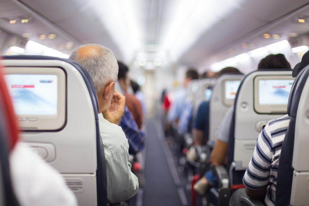 Interior de avião