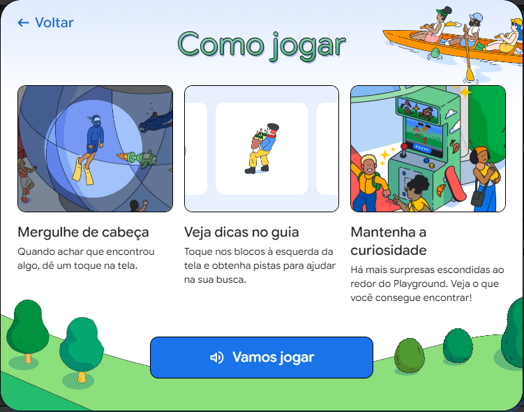 Instruções do jogo