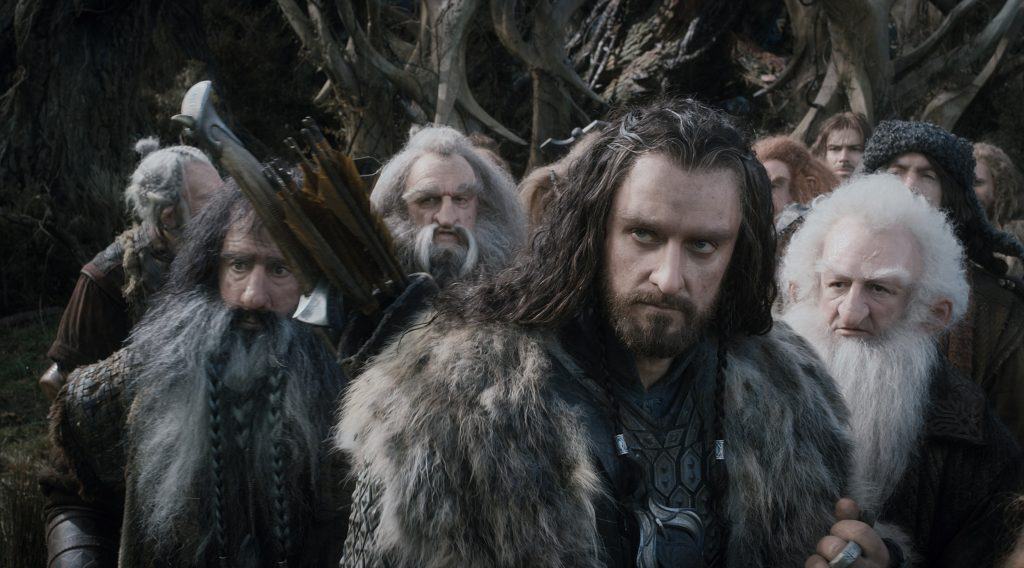 Anãos em cena de O Hobbit: a Desolação de Smaug