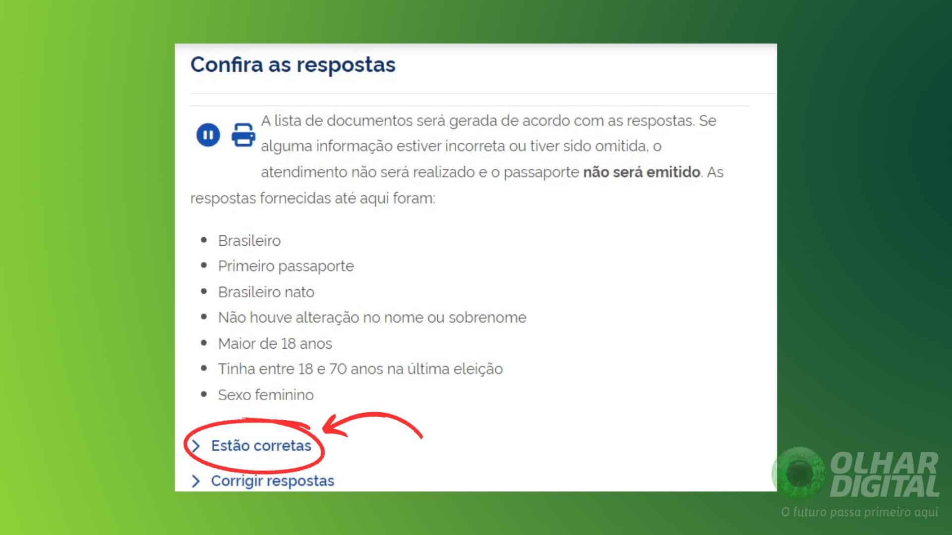 Como tirar passaporte brasileiro - Passo 10