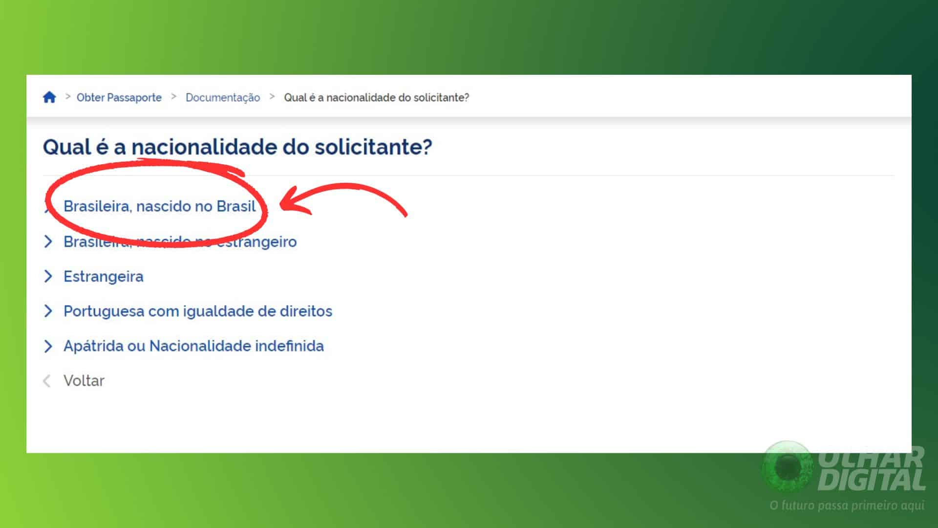 Como tirar passaporte brasileiro - Passo 3