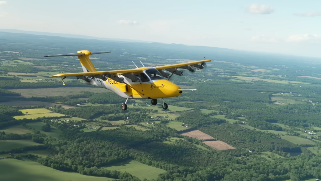 Avião no ar