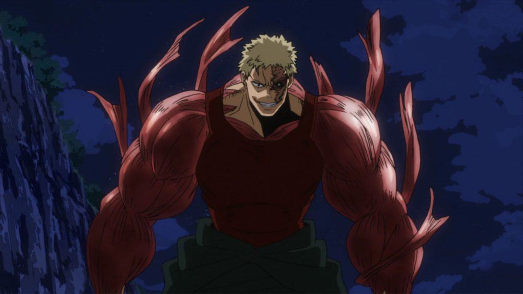 o vilão muscular de my hero academia