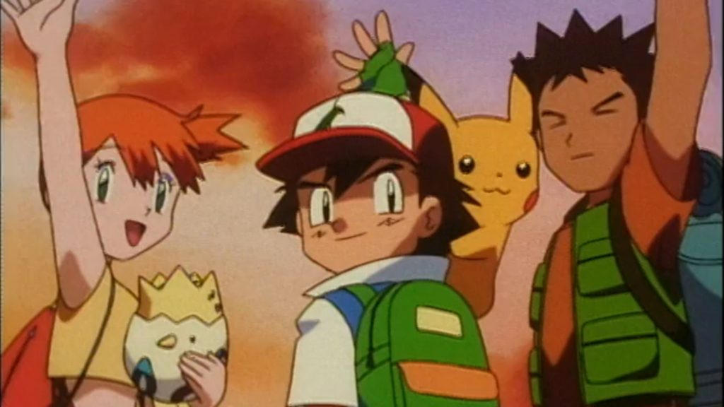 imagem mostra a capa do anime pokémon original dos anos 90