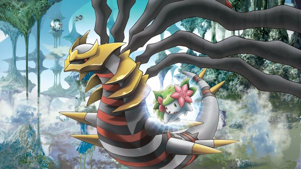 pokémon proveniente do filme Pokémon, O Filme 11: Giratina e o Cavaleiro do Céu (2008) / Crédito: Pokémon Company (divulgação)