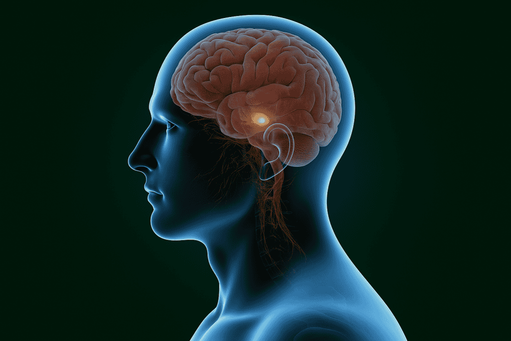localização da "substância negra" no cérebro, responsável por origem da doença de parkinson