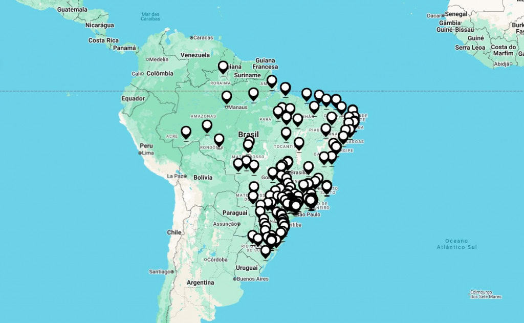 A BYD tem concessionárias em quase todos os estados do Brasil, principalmente, nas regiões Sudeste e Sul