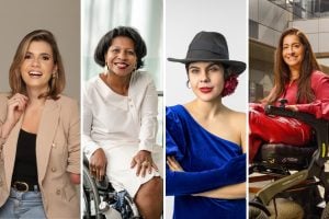 executivas com deficiência: Daniela Sagaz, da Mondelez, Katia Regina, da Nestlé, Isa Meirelles, do Google, e Daniela Bortman, da Bayer