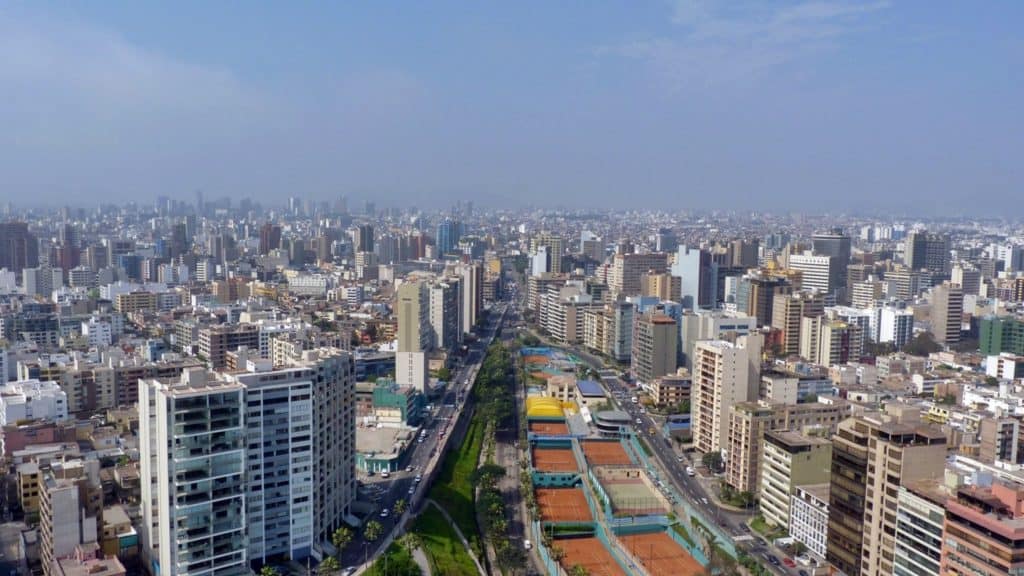 Cidade de Lima, no Peru
